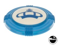 Pop bumper cap deco dome blue 'Crown' blue