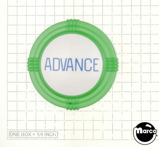 Pop bumper cap deco dome green 'Advance' blue