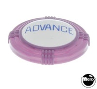 Pop bumper cap deco dome purple 'Advance' blue
