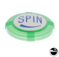 Pop bumper cap deco dome green 'SPIN' blue