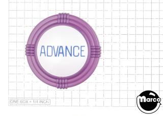 Pop bumper cap deco dome purple 'Advance' blue