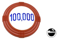 Pop bumper cap deco dome red '100,000' blue