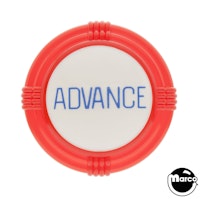 Pop bumper cap deco dome red 'Advance' blue
