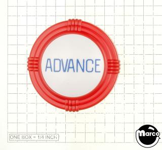 Pop bumper cap deco dome red 'Advance' blue
