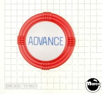 Pop bumper cap deco dome red 'Advance' blue