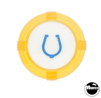 Pop bumper cap deco dome yellow Horseshoe blue