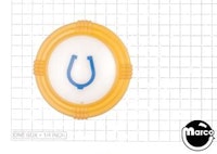 Pop bumper cap deco dome yellow Horseshoe blue