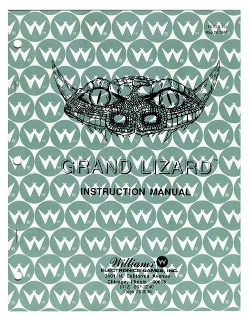 GRAND LIZARD (Williams) Manual