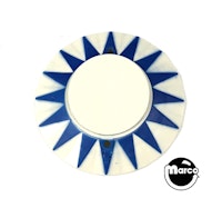 Pop bumper cap sunburst blue plain
