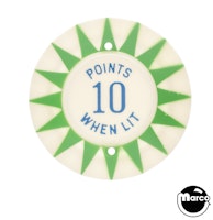 Pop bumper cap 'Points 10 When Lit' G/B
