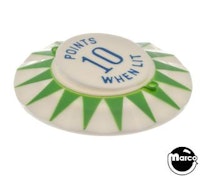 Pop bumper cap 'Points 10 When Lit' G/B