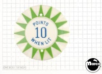 Pop bumper cap 'Points 10 When Lit' G/B