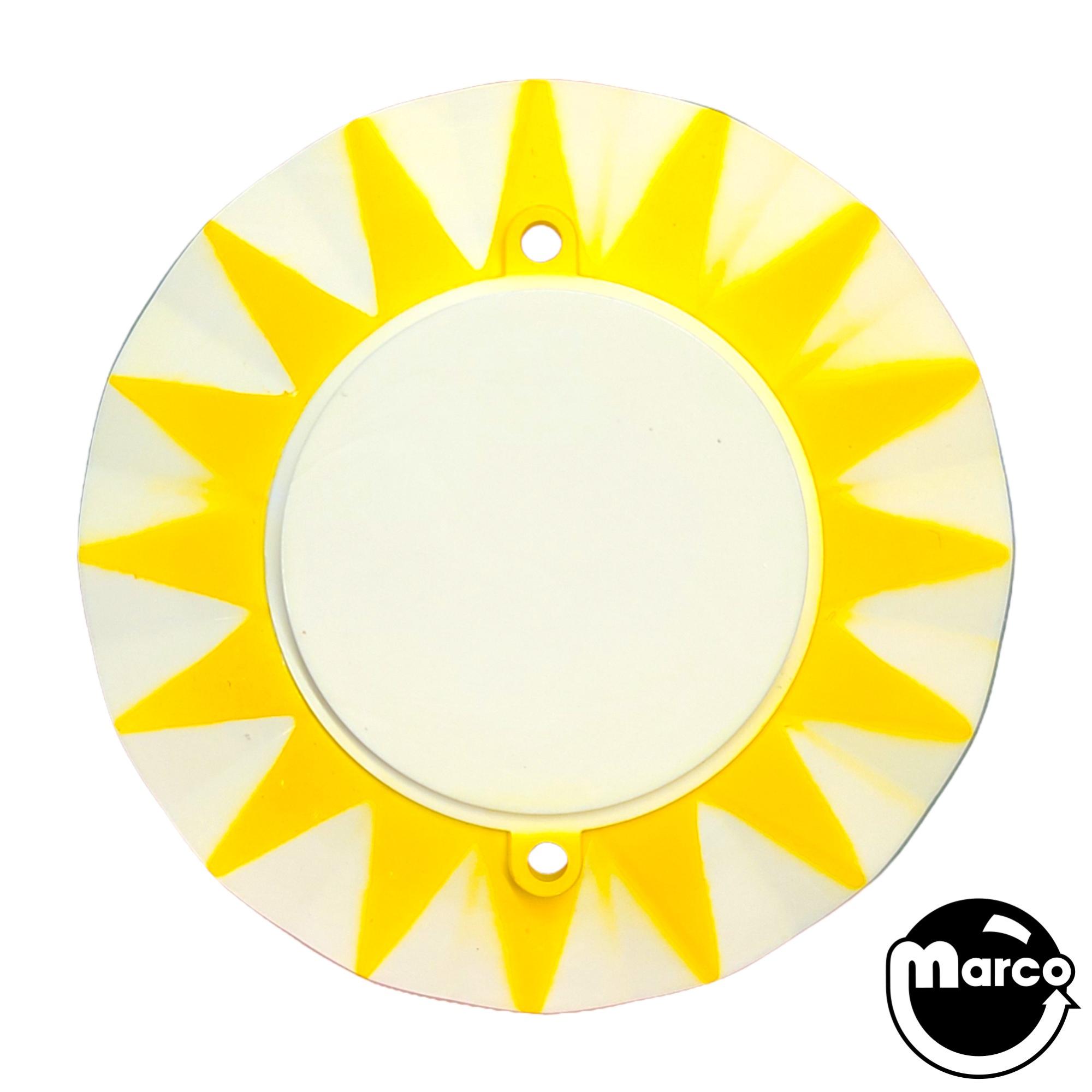 Pop bumper cap sunburst yellow plain