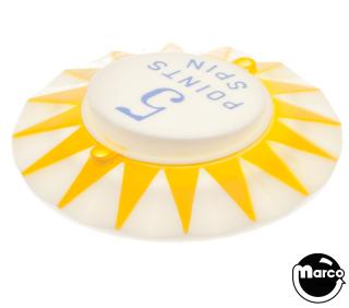 Pop bumper cap sunburst '5 Points Spin' Y/B 3A-7187