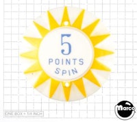 Pop bumper cap '5 Points Spin' Y/B 3A-7187