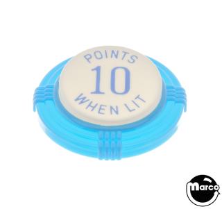 Pop bumper cap deco flat blue 'Points 10 When Lit' blue