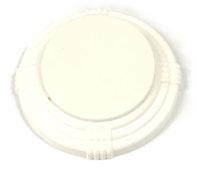 Pop bumper cap deco flat white plain 3A-7190