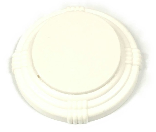 Pop bumper cap deco flat white plain 3A-7190