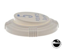 Pop bumper cap deco flat white '5 Points Spin' blue