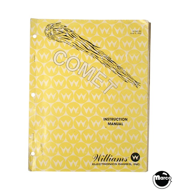 COMET (Williams) Manual & schematic Original