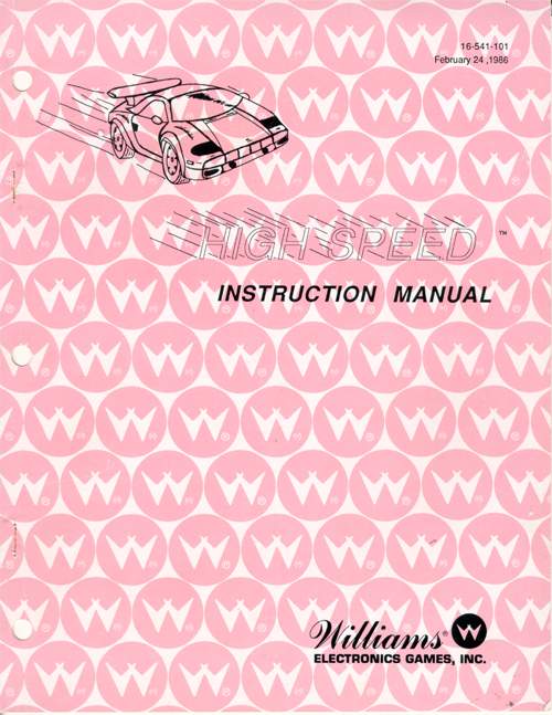 HIGH SPEED (Williams) Manual Original