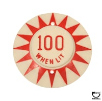 Pop bumper cap 100 WHEN LIT CCM R/R
