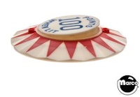 Pop bumper cap '100 When Lit' CCM R/B