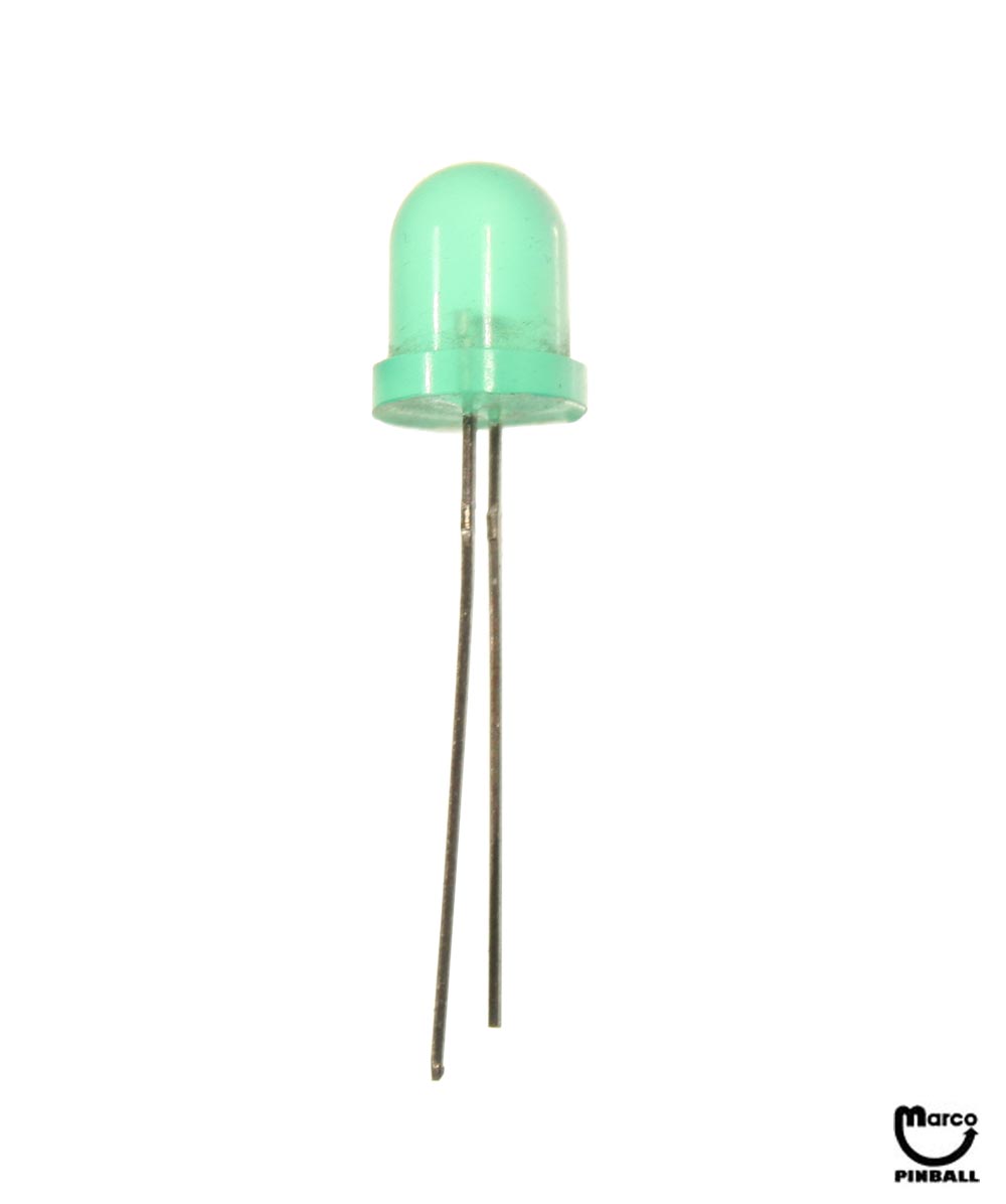 LED - large green diffused 8mm