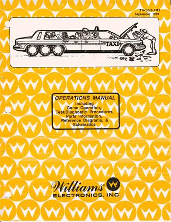 TAXI (Williams) Manual - Original