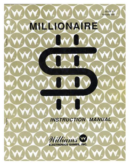 MILLIONAIRE (Williams) Manual & schematic