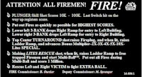 FIRE! (Williams) Score Card