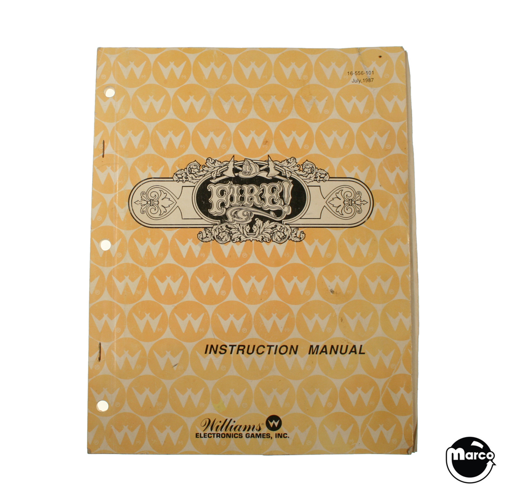 FIRE! (Williams) Manual - Original