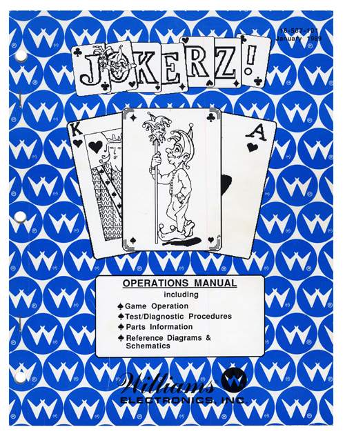 JOKERZ (Williams) Manual - Original