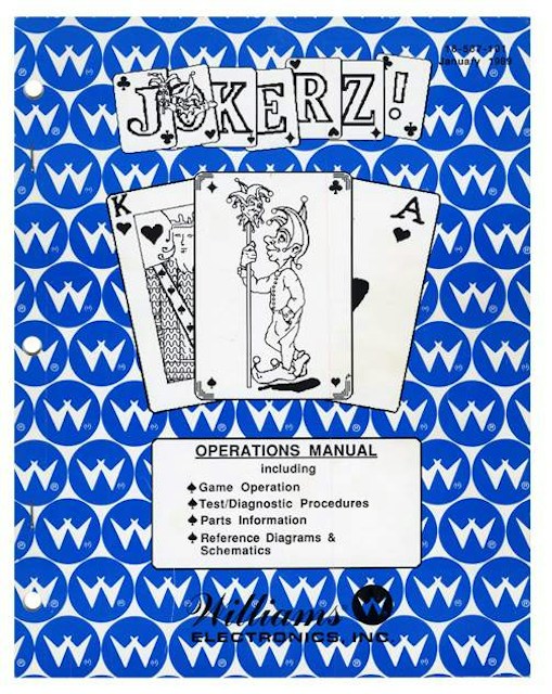 JOKERZ (Williams) Manual - Reprint