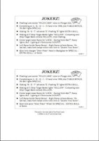 JOKERZ (Williams) Instruction card