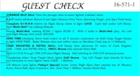 DINER (Williams) Score Card