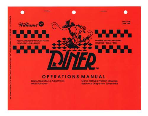 DINER (Williams) Manual - Reprint