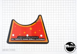 DINER (Williams) Plastic "Lights Grill Bonus"