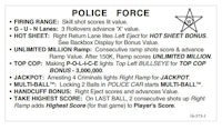 POLICE FORCE (Williams) Score Cards (2)
