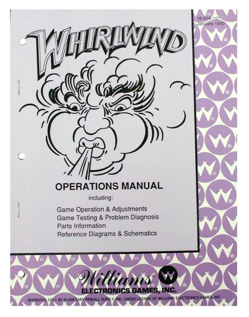 WHIRLWIND (Williams) Operations Manual - Original