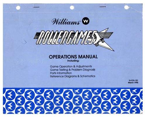 ROLLERGAMES (Williams) Manual