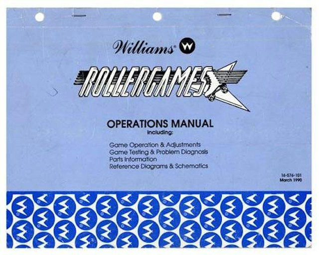 ROLLERGAMES (Williams) Manual