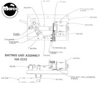 Batting unit coil bracket Chicago Coin Machine