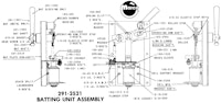 Batting unit coil bracket Chicago Coin Machine