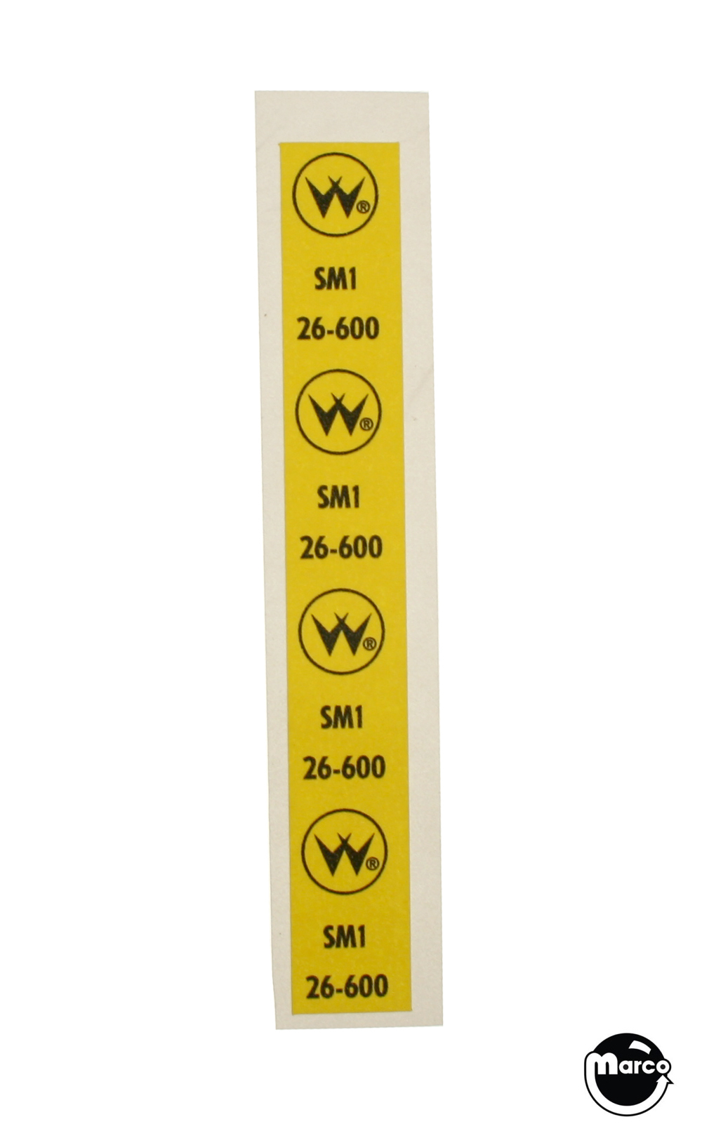 Coil tape - 9/16" wide yellow SM1-26-600