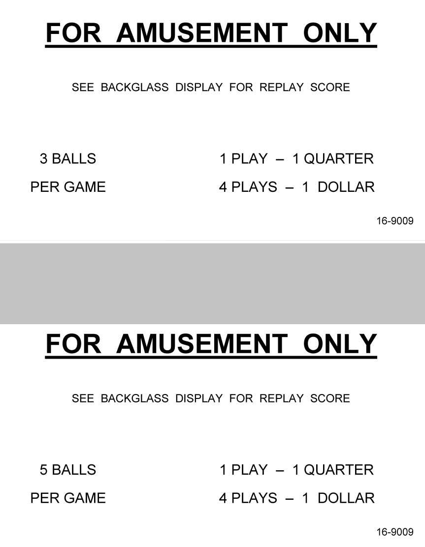 Pricing Cards USA (2) 3 & 5 Ball