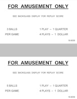 Pricing Cards USA (2) 3 & 5 Ball