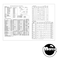 CREATURE BLACK LAGOON (Bally) Lamp / Switch Chart