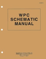 WPC Schematic Manual 16-9473 Original