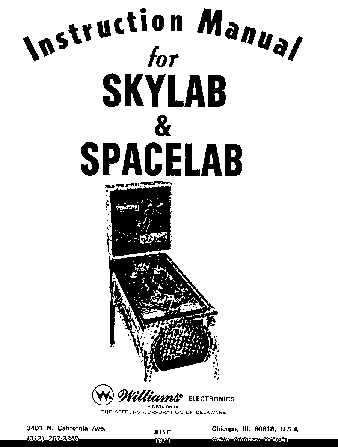 SKYLAB (Williams) Manual & Schematic